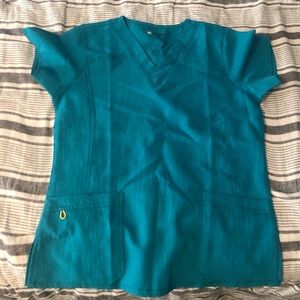 Ladies wonder wink scrubs teal size M